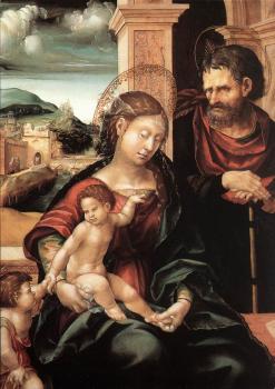 漢斯 佈格邁爾 Holy Family with the Child St John